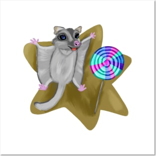 Sugar glider - lollipop Posters and Art